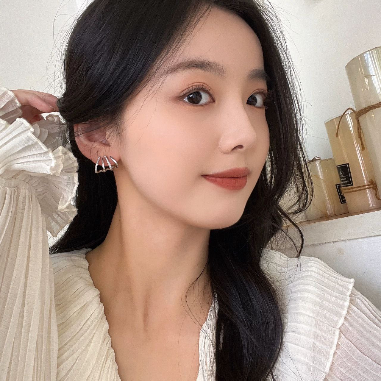 Product Name:
316 Pure Stainless Steel Beaded Hoop Earrings