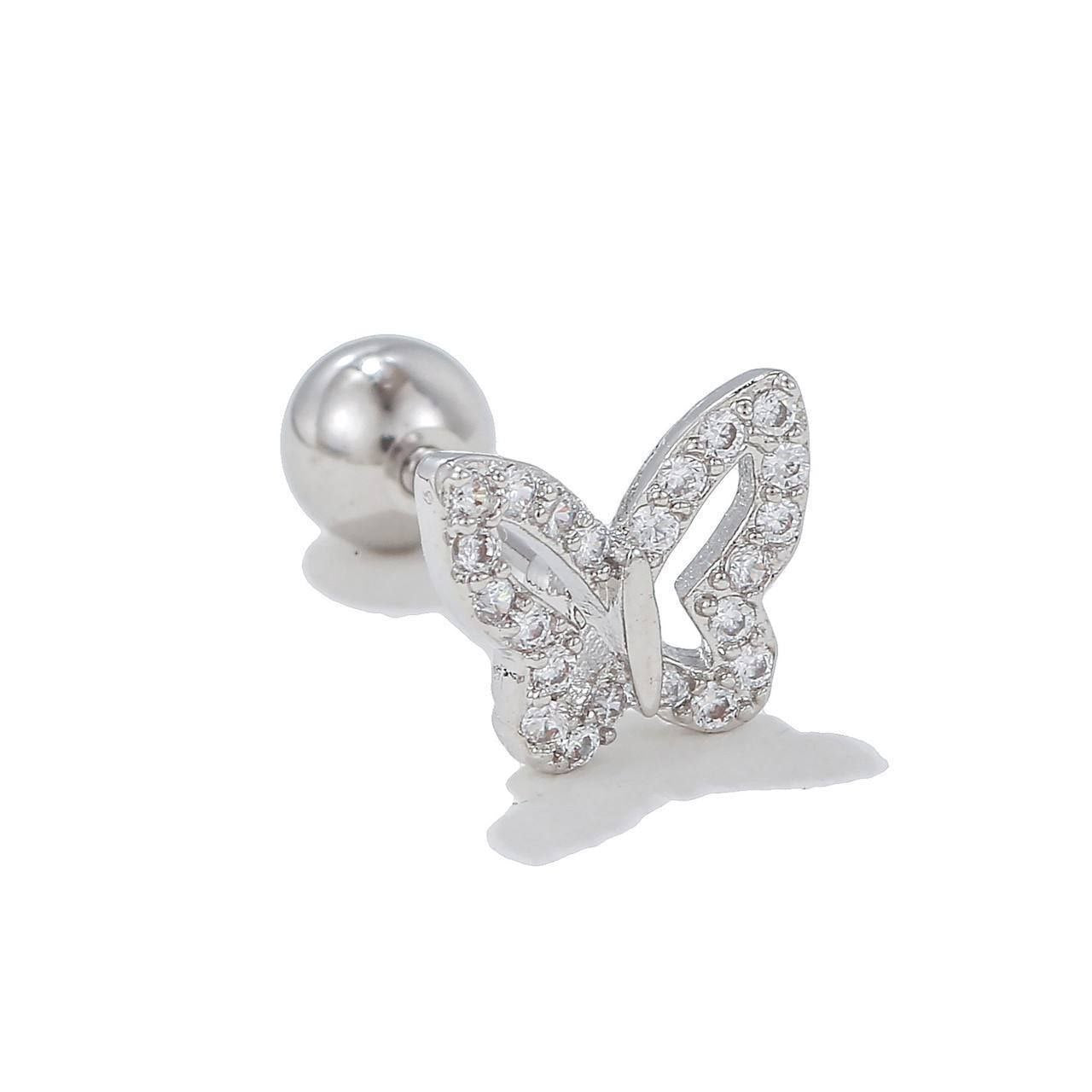 Product Name
Stainless Steel Barbell Piercing with Zircon Balls – Single Piece