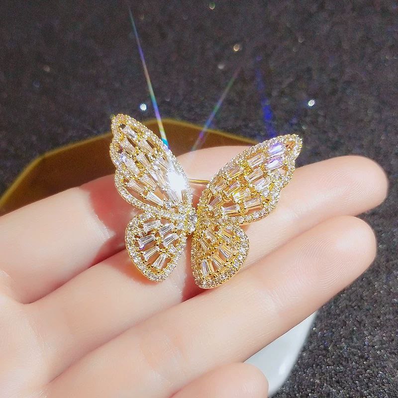 Product Name:
Butterfly Gold-Plated Ring with Zircon Stones – Free Size