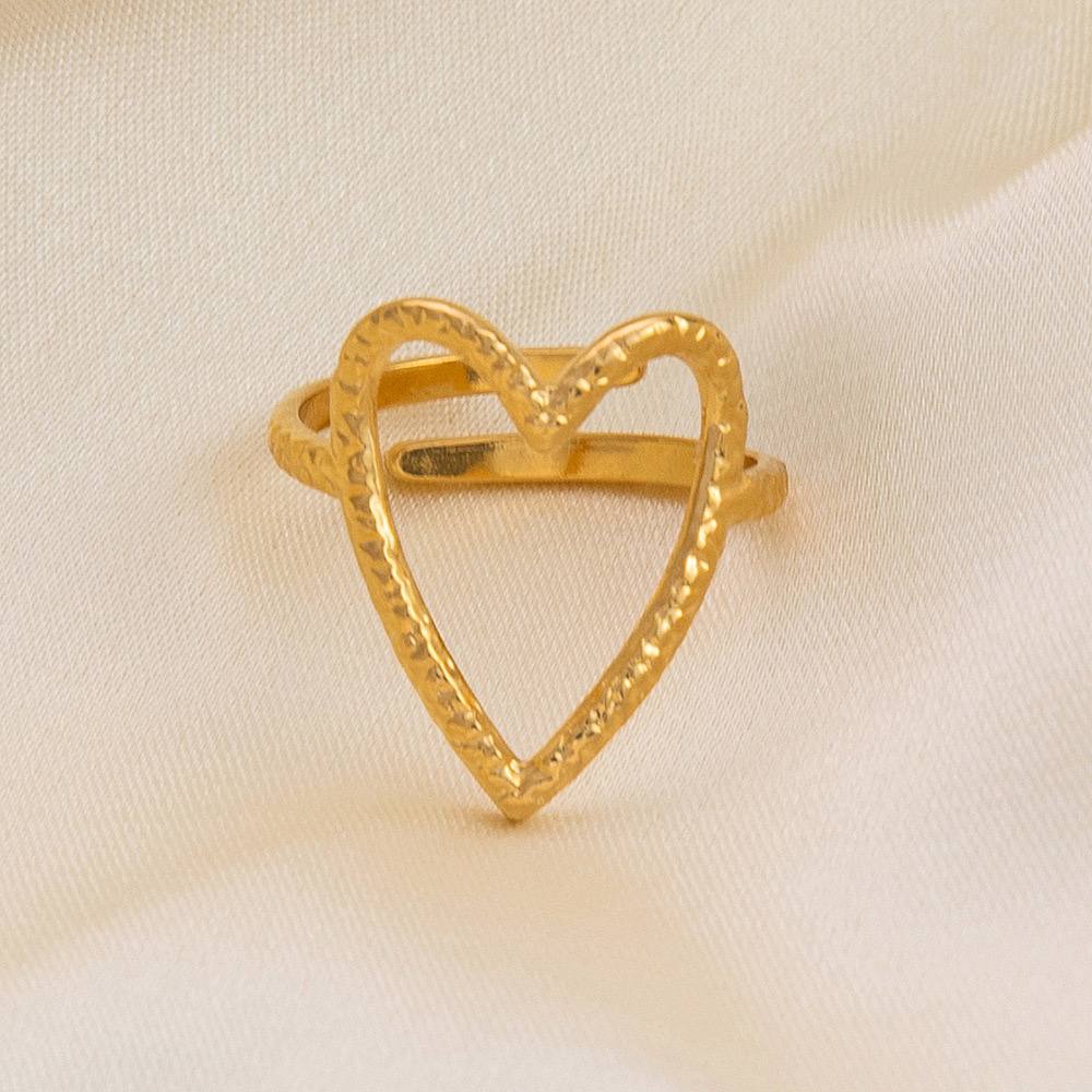 Product Name: Stainless Steel 316 Adjustable Heart Ring