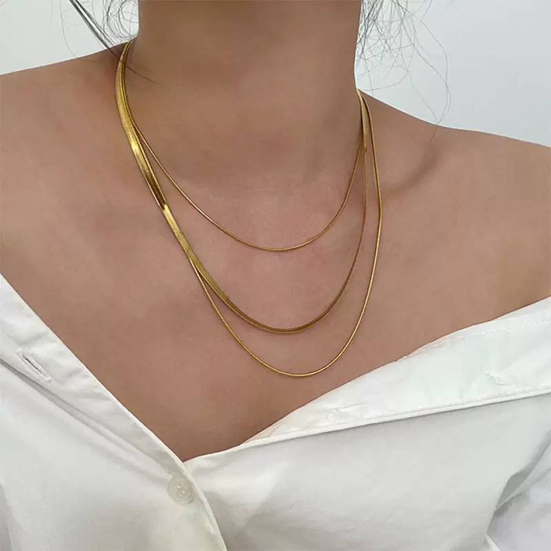 Product Name:
Triple-Layer Pure 316 Stainless Steel Necklace