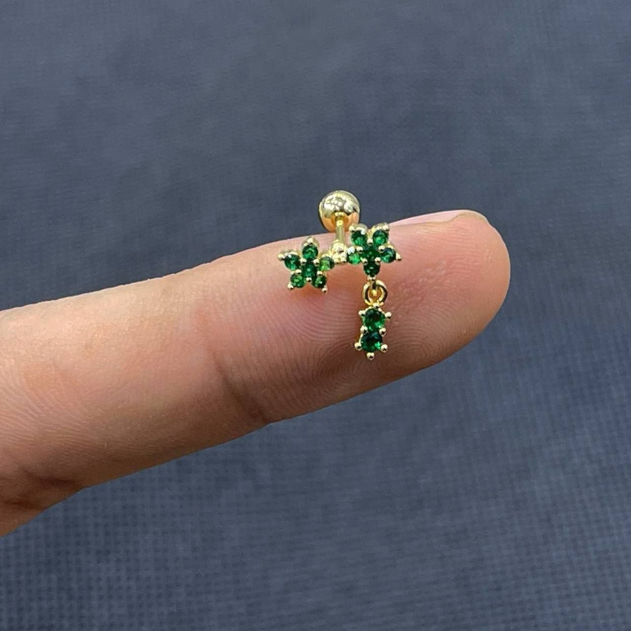 Elegant Floral Gem Earrings