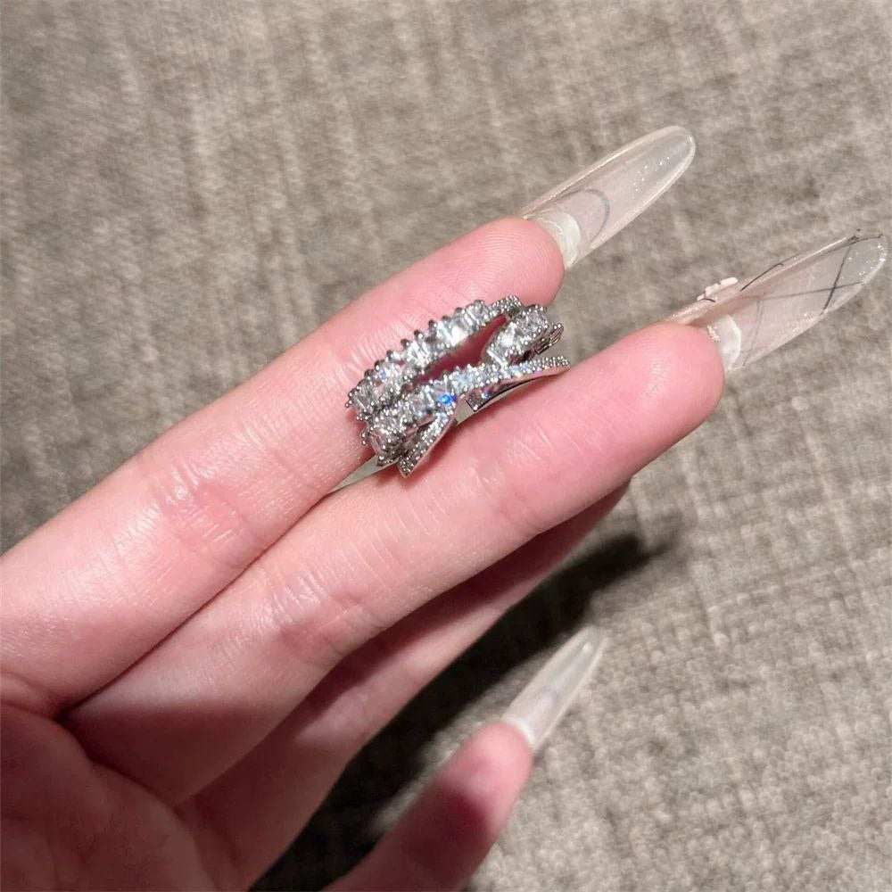 Product Name:
Gold-Plated Ring with Zircon Stones – Free Size