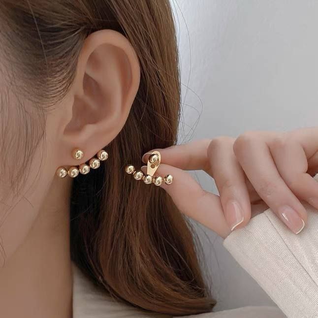 Product Name:
316 Pure Stainless Steel Beaded Hoop Earrings