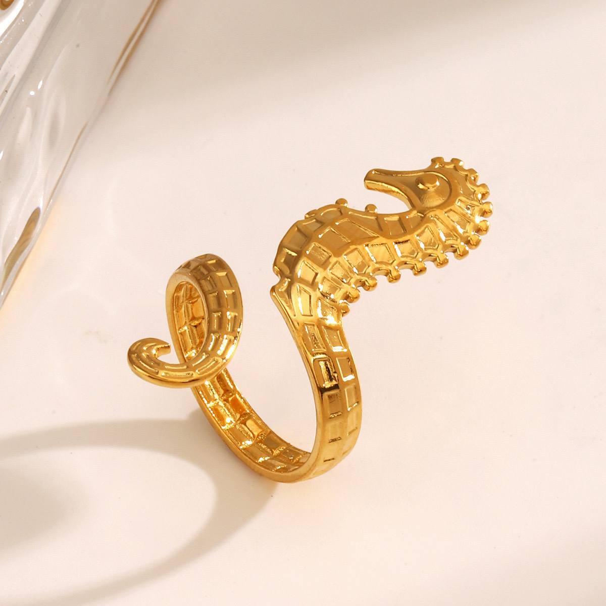 Product Name: Stainless Steel 316 Adjustable Seahorse Ring