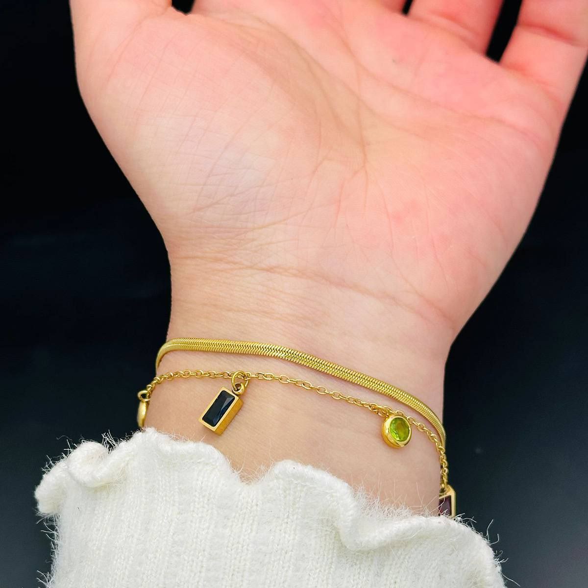 🔸 Product Name 

Pure Stainless Steel 316 Double-Layer Bracelet