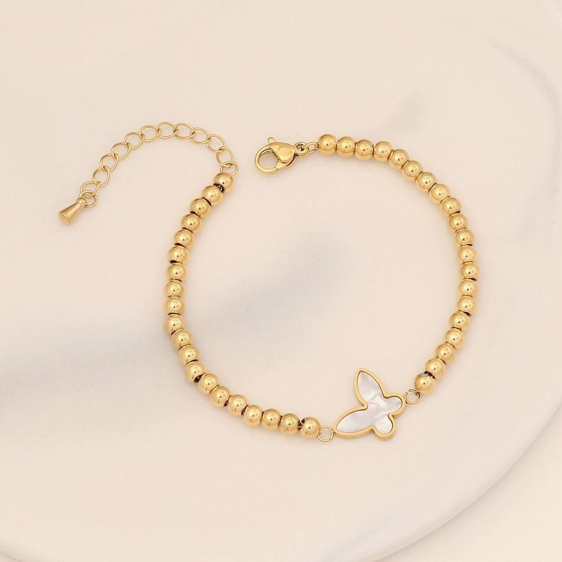 Product Name:
Butterfly Pure 316 Stainless Steel Beaded Bracelet