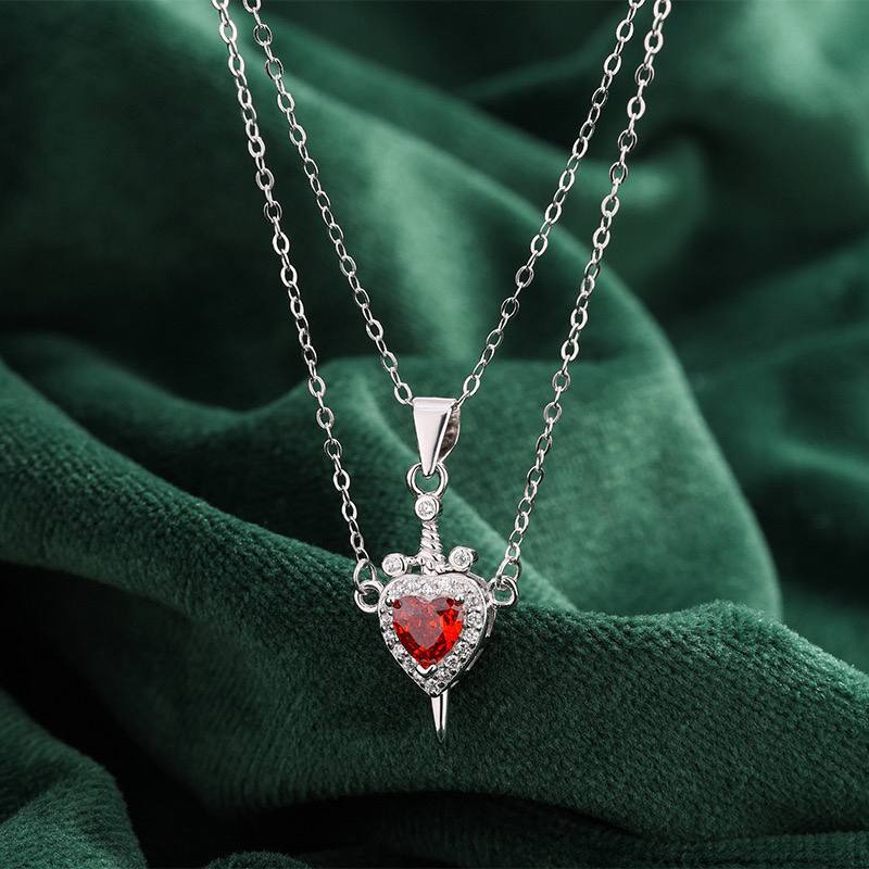 Product Name

316 Pure Stainless Steel Cables Double-Layer Necklace with Gold-Plated Zircon Pendant