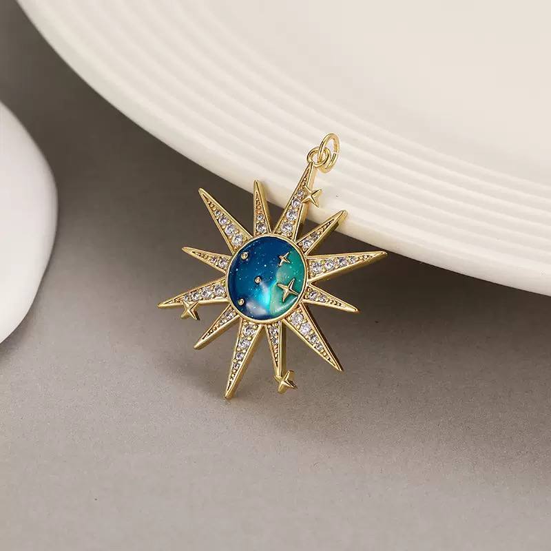 Product Name:
Galaxy Stainless Steel Necklace – Pure 316 with Gold-Tone Zircon Pendant