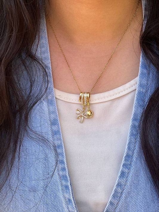 Product Name:
Stainless Steel 316 Necklace with Gold-Plated Zircon Pendant