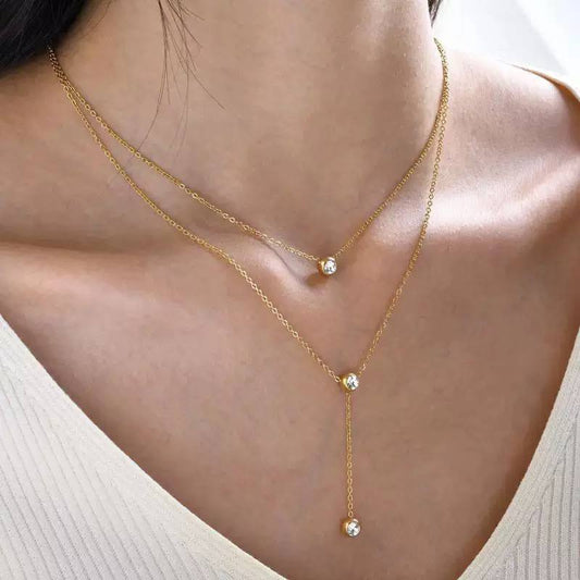 Product Name:
Double Layer Necklace | Pure Stainless Steel 316
