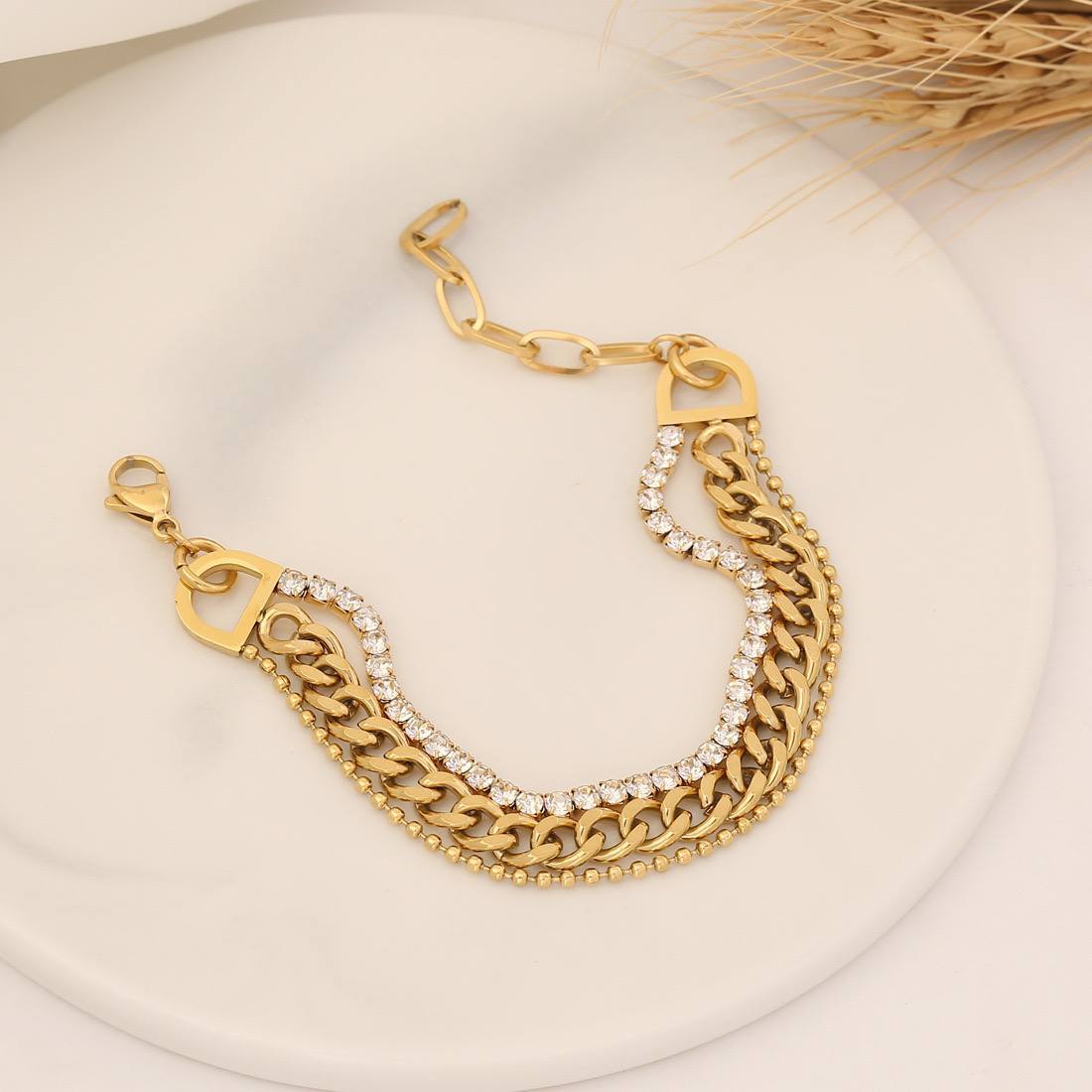 Product Name

3-Layer Grommet Bracelet – Pure 316 Stainless Steel with Zircon Tennis Stones