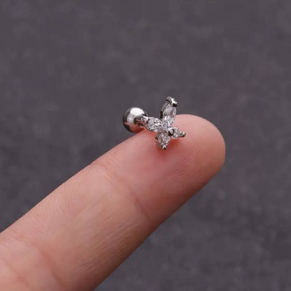 Product Name

316 Stainless Steel Ball Back Bar Piercing with Zircon Stones – Single Piece