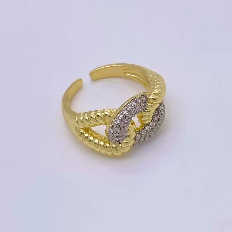 Product Name

Gold-Plated Adjustable Ring with Zircon Stones