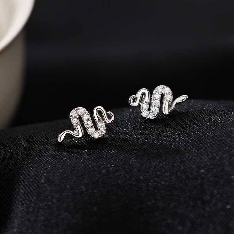 Sparkling Snake Stud Earring
