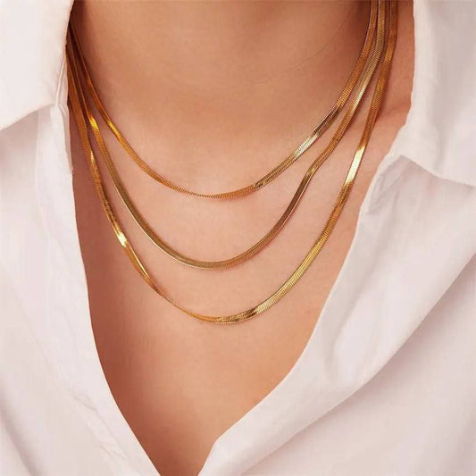 Elegant Layered Gold Necklace