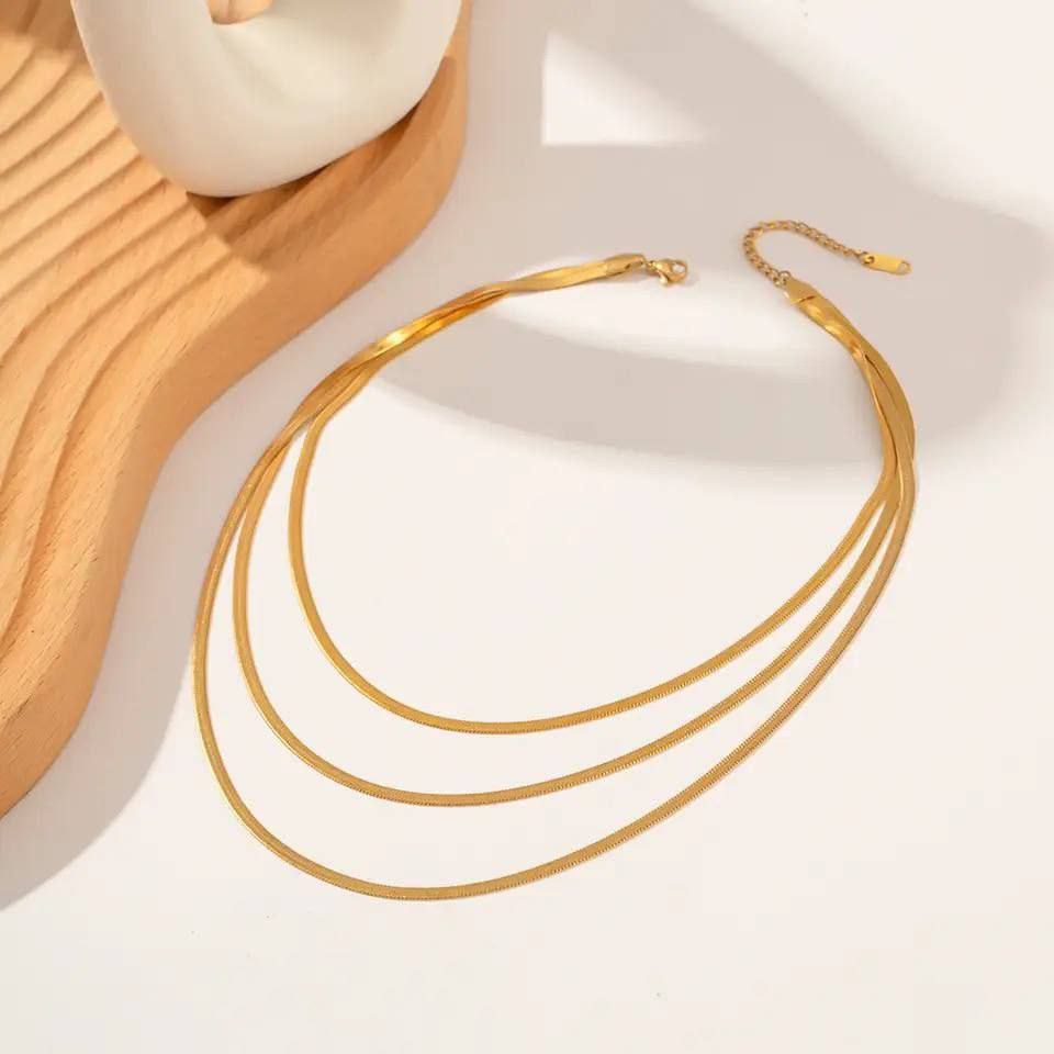 Elegant Layered Gold Necklace