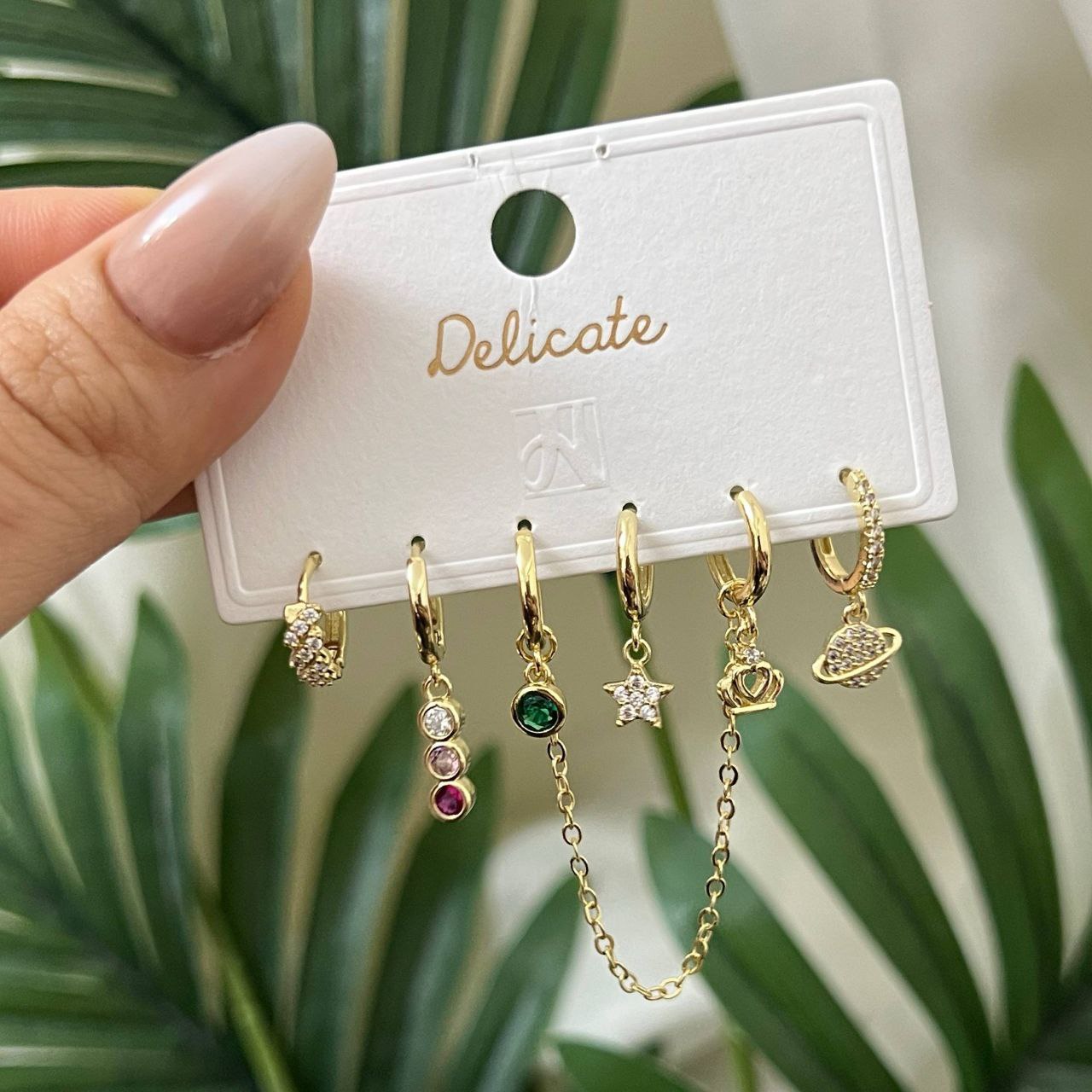 Product Name:
Premium Piercing Set – Chinese Gold Plated with Zircon Stones (6 Pieces)