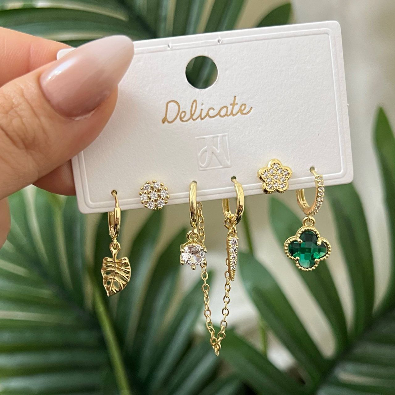 Product Name:
Premium Piercing Set – Chinese Gold Plated with Zircon Stones (6 Pieces)