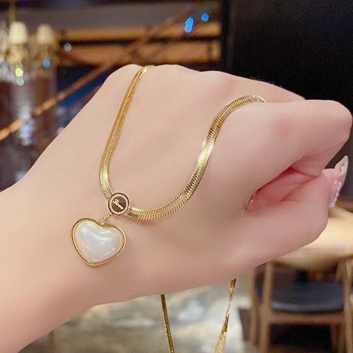 Product Name:
316 Stainless Steel Heart Necklace – White Pendant