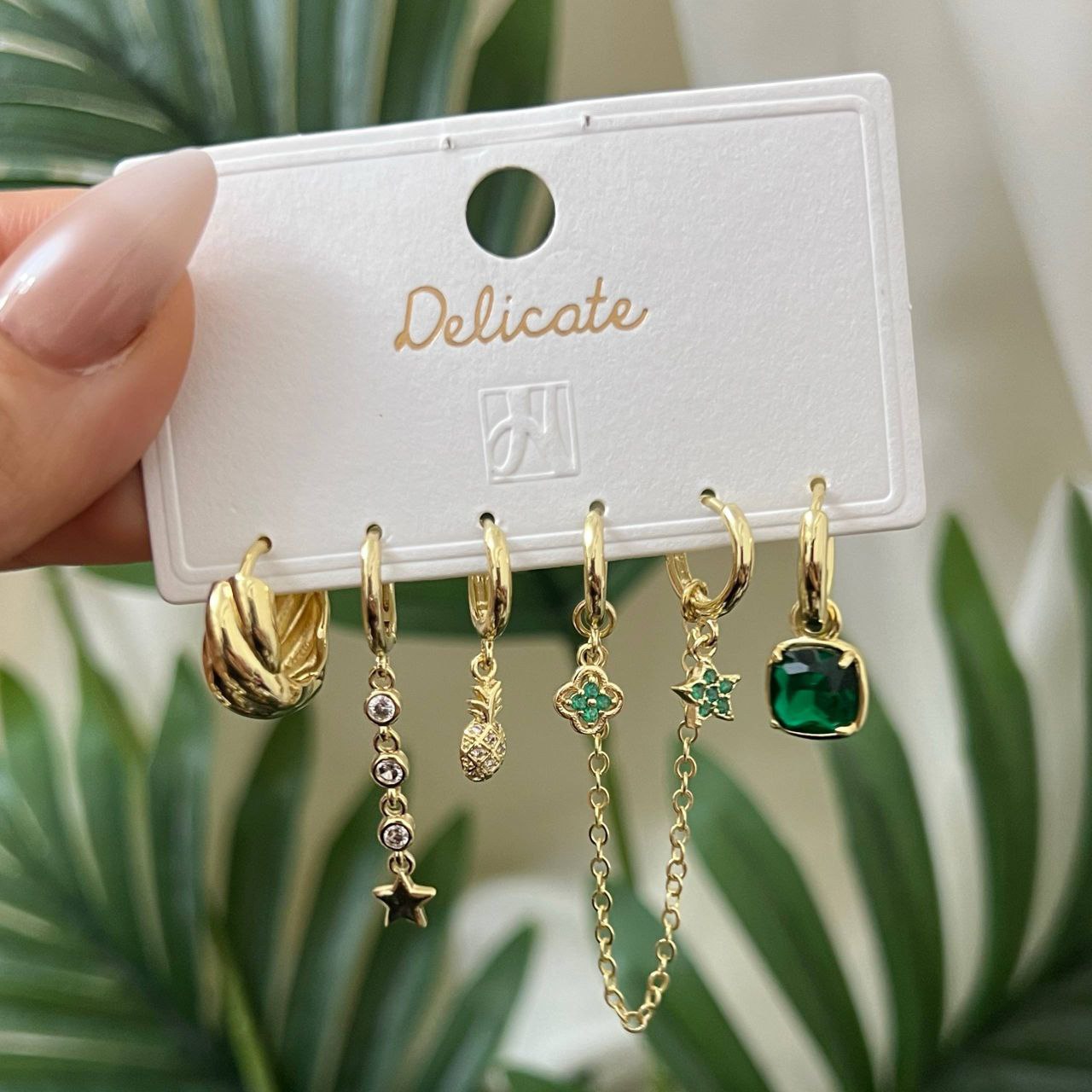 Product Name:
Premium Piercing Set – Chinese Gold Plated with Zircon Stones (6 Pieces)