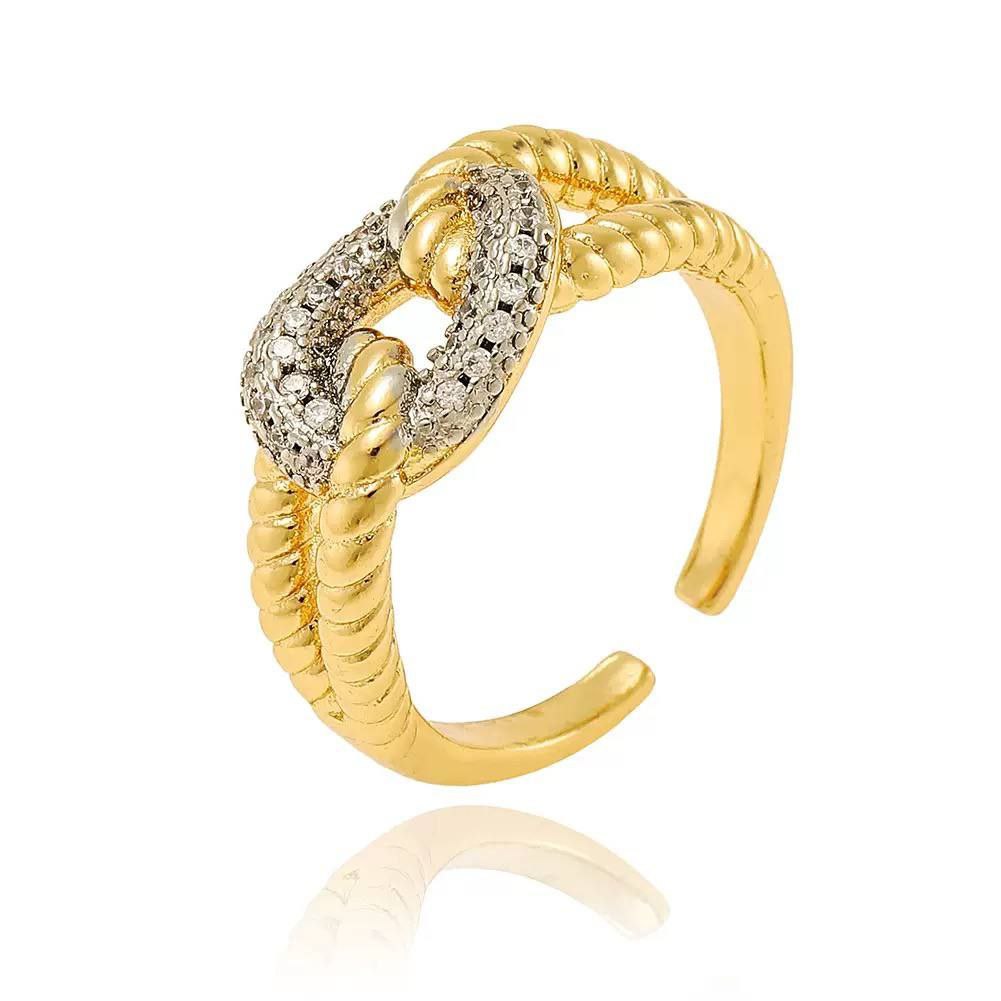 Product Name

Gold-Plated Adjustable Ring with Zircon Stones