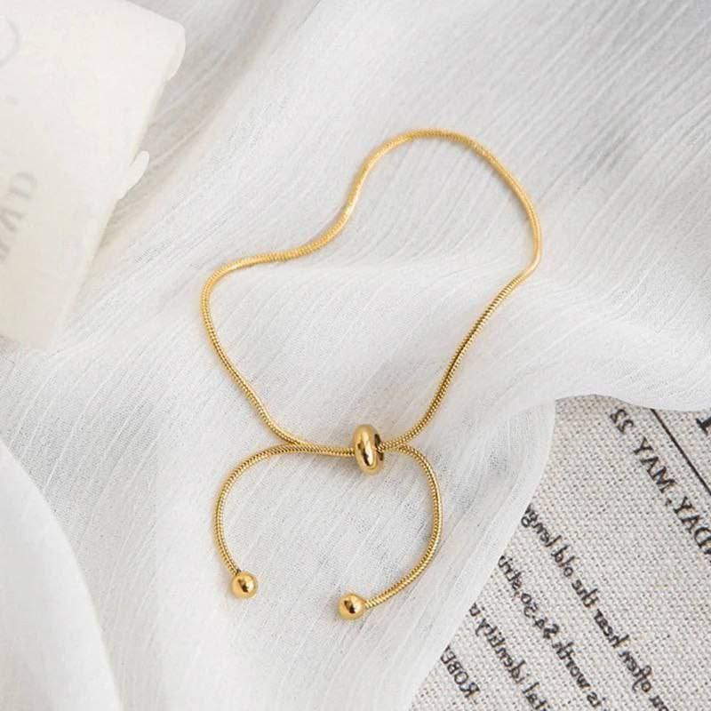 Elegant Adjustable Gold Bracelet