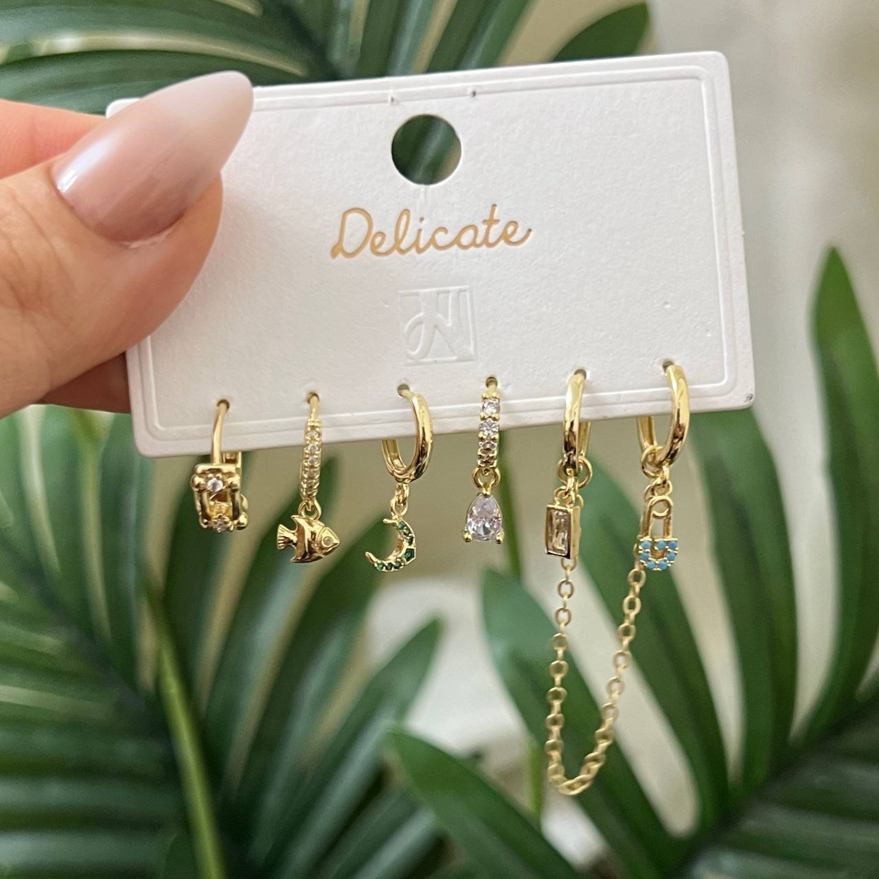 Product Name:
Premium Piercing Set – Chinese Gold Plated with Zircon Stones (6 Pieces)