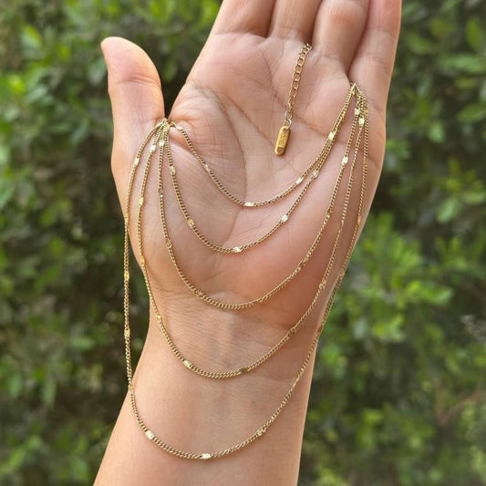 Product Name:
5-Layer Typical Gold Stainless Steel Necklace – Pure 316L
