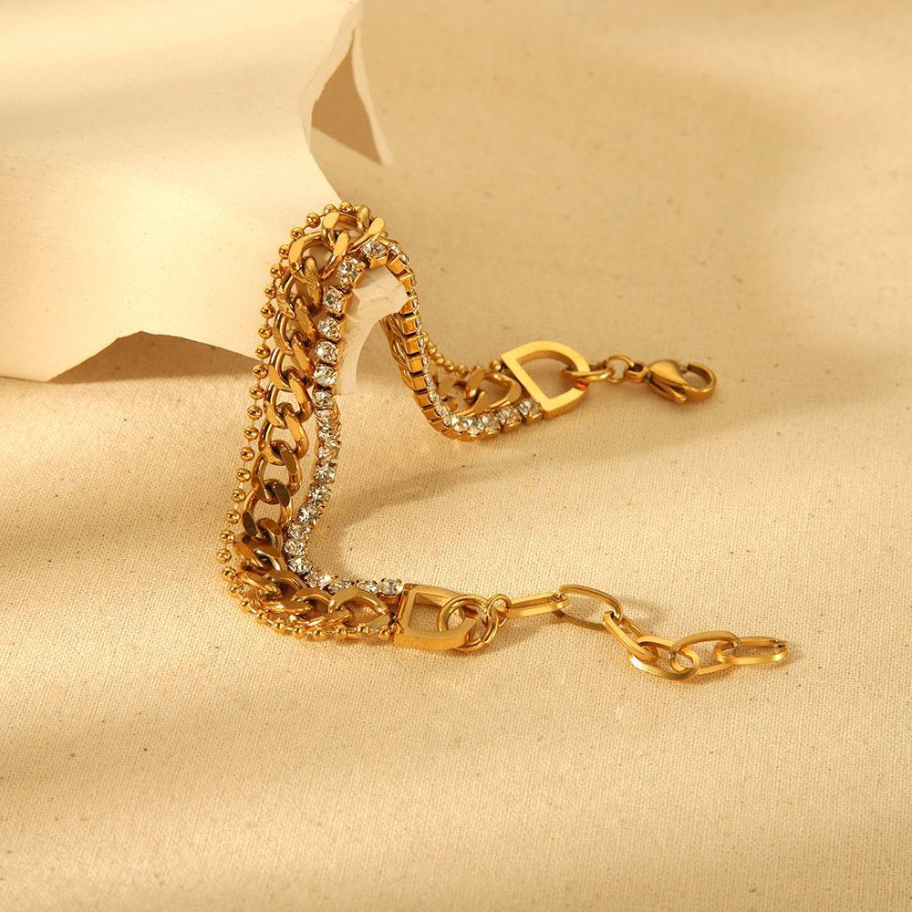 Product Name

3-Layer Grommet Bracelet – Pure 316 Stainless Steel with Zircon Tennis Stones